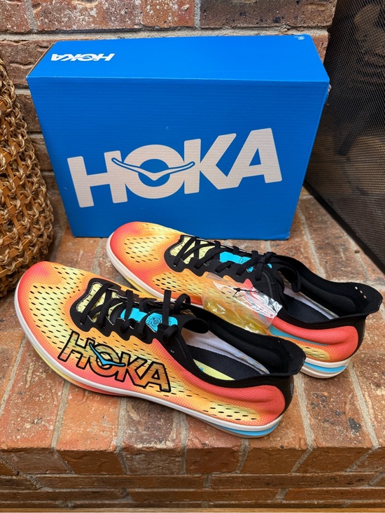 HOKA Cielo FlyX Track Spikes Men’s 13 VYZ Sprint Racing Shoes 1151990 NWT main image 6